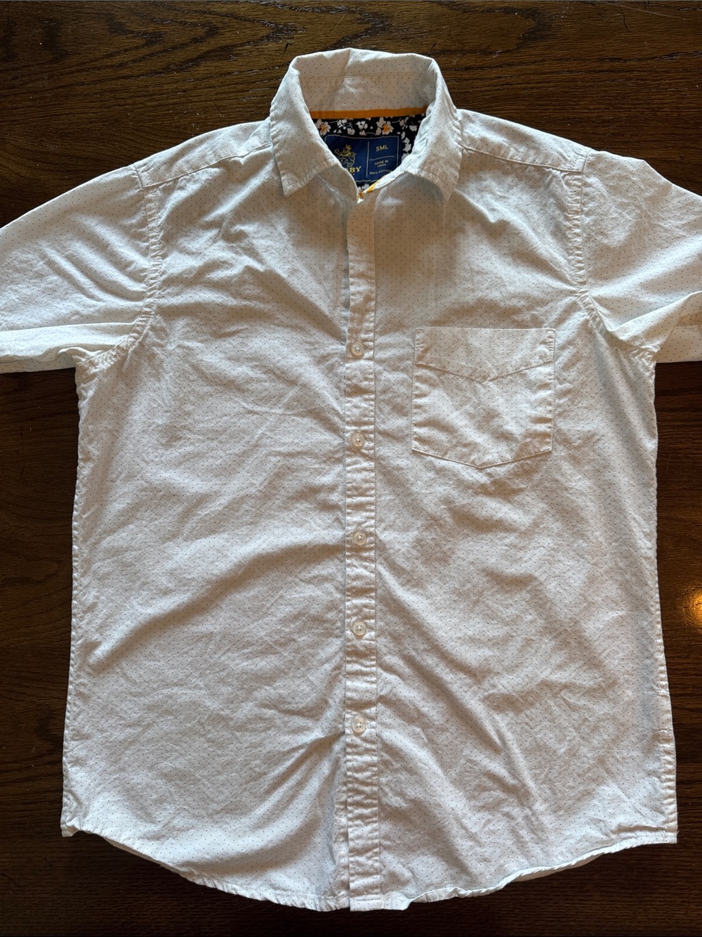 Rugby Ralph Lauren White Short-Sleeve Button-Down Shirt